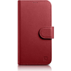 iCarer Wallet Case 2in1 Cover iPhone 14 Plus Anti-RFID Leather Flip Cover Red (WMI14220727-RD)