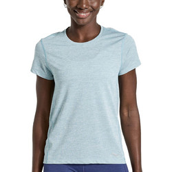 Saucony Stopwatch Short Sleeve Γυναικείο Αθλητικό T-Shirt Γαλάζιο SAW800370-RNH