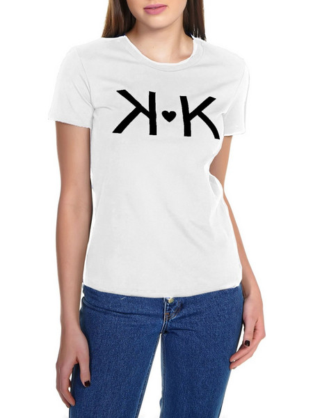 Μπλούζα Κοντομάνικη Kendal + Kylie Classic Heart KKW3711608-off-white Γυναικείο