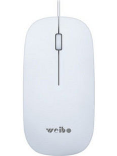 Weibo FC-5084 Ενσύρματο Ποντίκι White