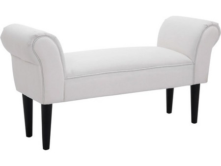 Ξύλινο Ανάκλιντρο 102 x 31 x 51 cm Χρώματος Λευκό HOMCOM 831-135WT