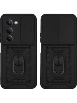 Sonique Ring Armor CamPro Θήκη Xiaomi Redmi 15 4G / Redmi 15 5G Black