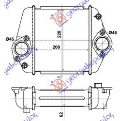 Ψυγειο Intercooler 2.2 Di Πετρελαιο (200x230x62) Mazda 6 08-13 - 063206200