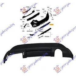 Σποιλερ Προφυλακτηρα Πισω Κατω Sport Ford Fiesta 13-17 - 324004035