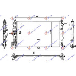 Ψυγειο 2,0 Turbo +/A/C(68x40) ΑΥΤΟΜ. Saab 9.5 10- - 702206320