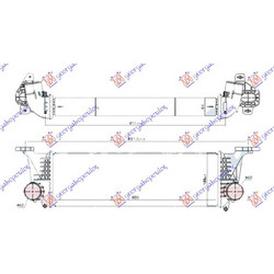 Ψυγειο Intercooler 2.3-3.0 Πετρελαιο (600x190x65) Iveco Daily 11-14 - 405006210
