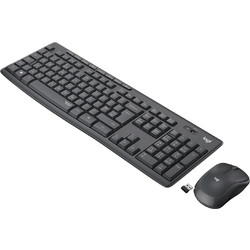 Logitech MK295 Black Ασύρματο Σετ Πληκτρολόγιο & Ποντίκι