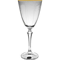 Crystalex Σετ Ποτήρια Νερού Κρυστάλλινα Κολωνάτα Elisabeth 350ml 6τμχ CLX08890021
