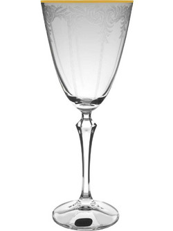 Crystalex Σετ Ποτήρια Νερού Κρυστάλλινα Κολωνάτα Elisabeth 350ml 6τμχ CLX08890021