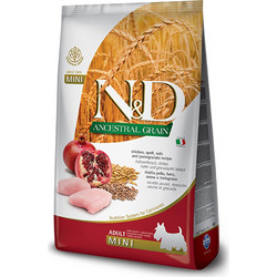 Farmina N&D Ancestral Grain Mini Adult with Chicken, Spelt, Oats & Pomegranate 800gr