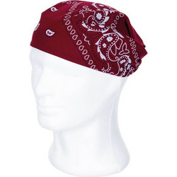 MFH Bandana 55x55cm Cotton - Burgundy / Black