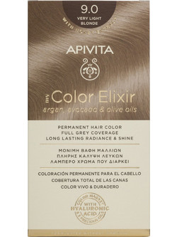 Apivita My Color Elixir 9.0 Ξανθό Πολύ Ανοιχτό Μόνιμη Βαφή Μαλλιών Χωρίς Αμμωνία 50ml