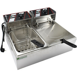 Ηλεκτρική Φριτέζα Διπλή 5kW Χωρητικότητας 2x6lt 56x45.5x29cm