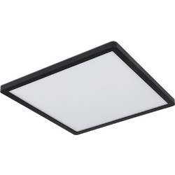 Φωτιστικό Μπάνιου Πλαφονιέρα Sapana LED 18W 3000K 1500Lm Πλαστικό Μαύρο Λευκό