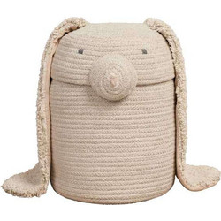 Καλάθι Αποθήκευσης Rita Το Κουνελάκι LOR-BSK-RITA Φ25x30cm Ecru Lorena Canals Βαμβάκι-Πολυέστερ