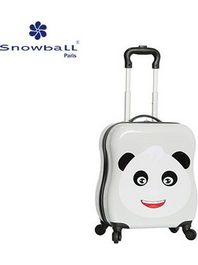 Snowball 846.196103 Panda Παιδική Βαλίτσα Καμπίνας 44x34x20cm με 4 Ρόδες Λευκή
