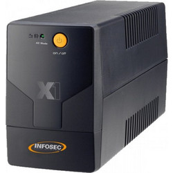 Infosec X1 EX 1000 UPS Line Interactive 1000VA 500W με 2 Πρίζες Schuko