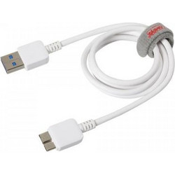 Lampa ΚΑΛΩΔΙΟ USB ΦΟΡΤΙΣΗΣ & ΣΥΓΧΡΟΝΙΣΜΟΥ MICRO B 100 cm (ΛΕΥΚΟ - USB 3.0) L3893.4/T