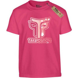 Takeposition Logo Παιδικό T-Shirt Κοντομάνικο Ροζ 806-0032-28-24