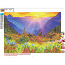 Centrum Λιβάδι Καμβάς Diamond Painting Kit 40x30cm 89756