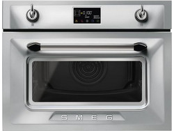 Smeg SO4902M1X Εντοιχιζόμενος Φούρνος Μικροκυμάτων με Grill 40lt Inox