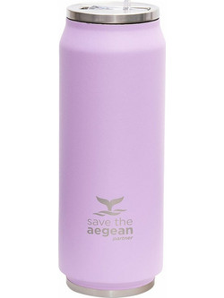 Estia Travel Cup Save The Aegean Lavender Purple 500ml