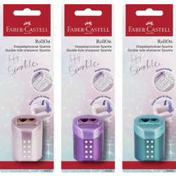 Faber Castell Ξύστρα Διπλή Roll-On Sparkle-3 Σχέδια-1Τμχ (12310829)