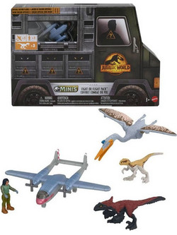 Mattel Jurassic World Dominion Minis Flight Or Fight Σετ Φιγούρες Δεινόσαυροι για 3+ Ετών