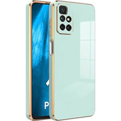 Bodycell Gold Plated - Θήκη Σιλικόνης Xiaomi Redmi 10 / Redmi 10 2022 - Mint Green (5206015070198)