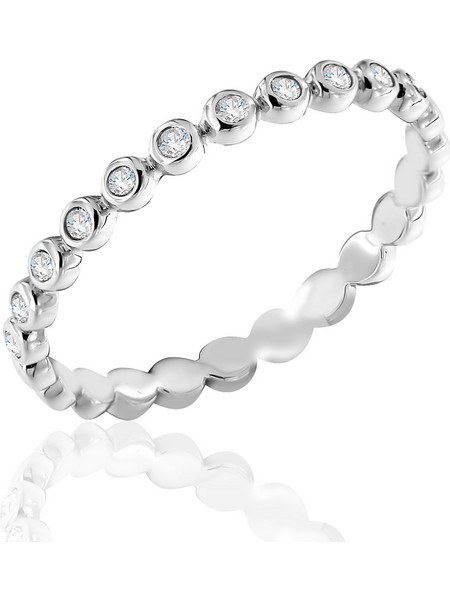 Λευκόχρυσο Σειρέ Κ18 - 0.12ct