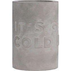 Σαμπανιέρα It's Getting Cold RD0016996 Φ10x15cm Grey Yamazaki Τσιμέντο