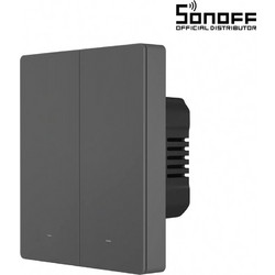 GloboStar 80088 SONOFF M5-2C-80 SwitchMan Mechanical Smart Switch WiFi & Bluetooth AC 100-240V Max 10A 2200W (5A/Way) 2 Way