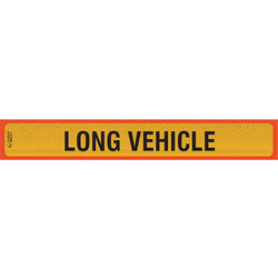 Πινακίδα αλουμινίου 3M φορτηγό Long Vehicle γίγας 125x20cm 1τμχ