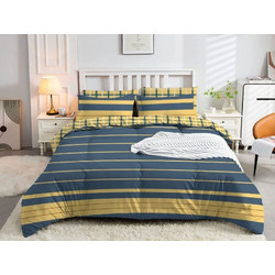 Γαρύφαλλο Σετ Σεντόνια King Size 240x260 Ραφ Μπλε Ριγέ