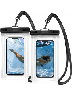 Θήκη κινητού Spigen Universal 2 Pack Float Waterproof έως 6.9" Crystal Clear