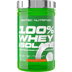 Scitec Nutrition 100% Whey Isolate Salted Caramel Πρωτεΐνη Ορού Γάλακτος Γράμμωσης Χωρίς Γλουτένη 700gr