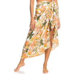 Roxy Μίντι Φούστα Υφασμάτινη Ψηλόμεση Κρουαζέ Floral Πορτοκαλί Κίτρινη ERJX603345-WBB6