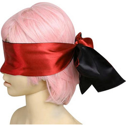 Multifunctional Satin Ribbon, Black/Red, 150 cm