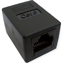 Value RJ-45 Modular Coupler Cat.6 (Class E) UTP black 21.99.3001