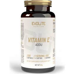 Evolite Vitamin E 400iu 100 Μαλακές Κάψουλες