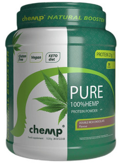 Chemp Pure XT 100% Hemp Double Rich Chocolate Φυτική Πρωτεΐνη Χωρίς Λακτόζη & Γλουτένη 1.02kg