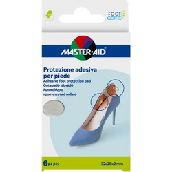 Master Aid Αυτοκόλλητο Προστατευτικό Επίθεμα Ποδιού για Φουσκάλες 6τμχ