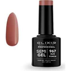 Elixir Semi Gel 967 Rum Punch Ημιμόνιμο Βερνίκι Νυχιών 8ml