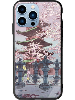 Θήκη Ukiyo-e - Cherry Blossom iPhone 14 Pro Max Groove TPU (Tempered Glass και TPU)