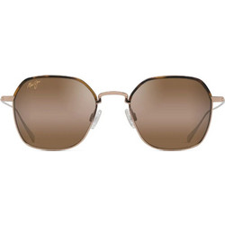 Maui Jim 874 16 Ανδρικά Γυαλιά Ηλίου Τετράγωνα Μεταλλικά Χρυσά με Καφέ Polarized Φακό