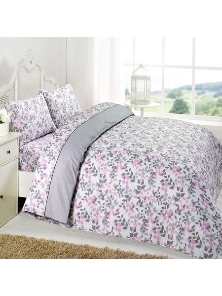 Anna Riska Σετ Σεντόνια Υπέρδιπλα Βαμβακερά 240x270 Premium 5008 Grey