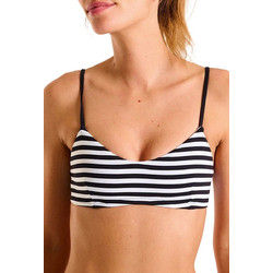Banana Moon Bikini Top Μπουστάκι Μαύρο Λευκό WARO-BLACKSTRIP-LFP01