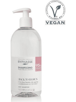 Byphasse Back To Basics Φυτικό Σαμπουάν & Αφρόλουτρο για Επανόρθωση 750ml
