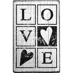Σφραγίδα ξύλινη COLOP Vintage LOVE 68x40mm