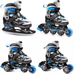Spokey Quattro Inline Αυξομειούμενα Rollers Παιδικά Μπλε